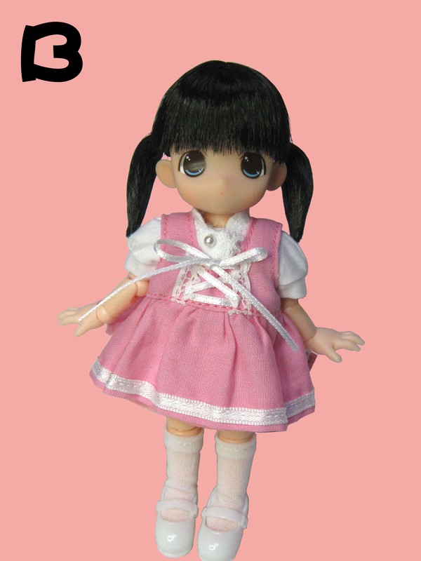 Chokochoko Moko-chan, Moko-chan [115491] (Cafe costume, Pink Clothes), Mama Chapp Toy, Obitsu Plastic Manufacturing, Action/Dolls, 1/6