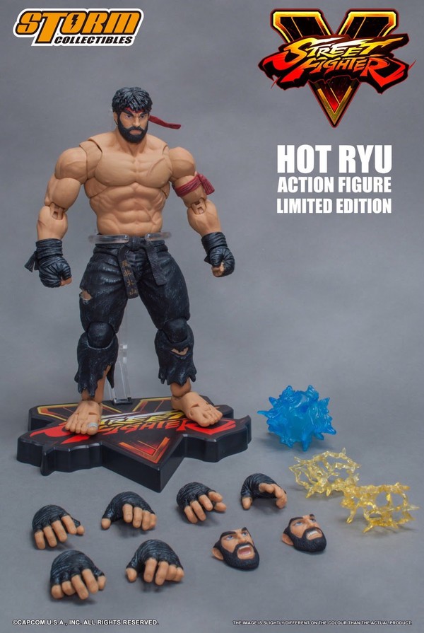 Ryu (Hot Ryu, Black Pants, Limited Edition), Street Fighter V, Storm Collectibles, Action/Dolls, 1/12, 4589484093655