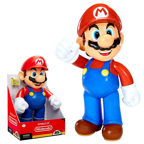 Mario (20"), Super Mario Brothers, Jakks Pacific, Action/Dolls