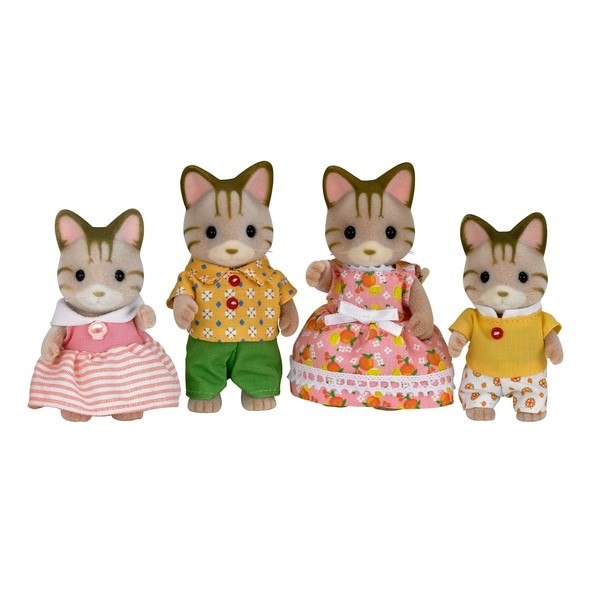 Striped Cat Family, Sylvanian Families, Epoch, Action/Dolls