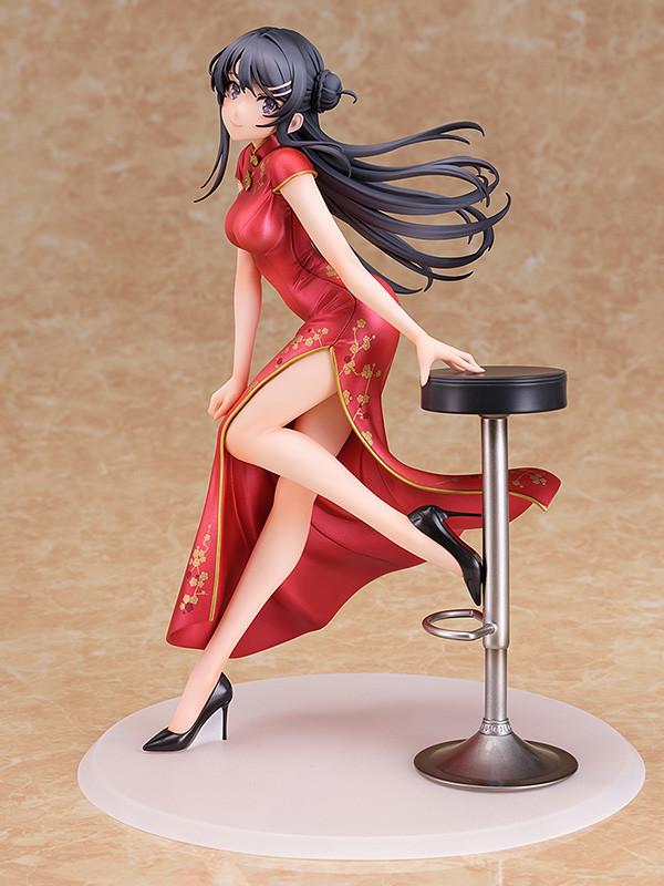 Sakurajima Mai (Chinese Dress), Seishun Buta Yarou Wa Bunny Girl Senpai No Yume Wo Minai, Wing, Pre-Painted, 1/7, 4562177700566