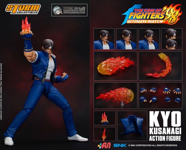 Kusanagi Kyo (Blue outfit Limited edition), The King Of Fighters '98 Ultimate Match, Storm Collectibles, Action/Dolls, 1/12