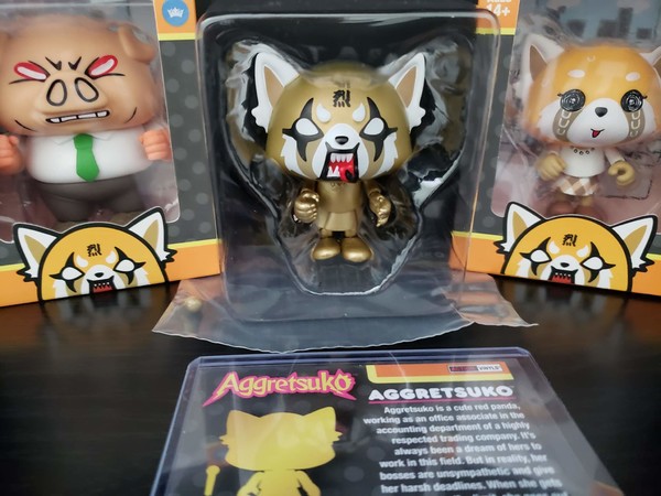 Retsuko (Gold Edition, With Microphone), Aggressive Retsuko, The Loyal Subjects, Hot Topic, Action/Dolls