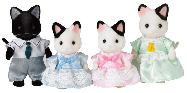 Charcoal Neko Otou-san, Sylvanian Families, Epoch, Action/Dolls, 4905040142702