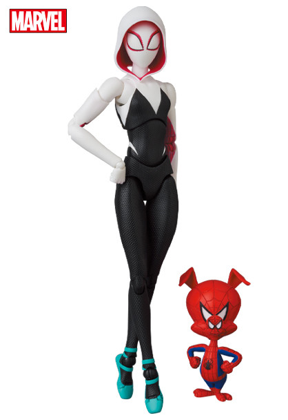 Ghost-Spider, Gwen Stacy, Spider-Ham, Spider-Man: Into The Spider-Verse, Medicom Toy, Action/Dolls, 4530956471341