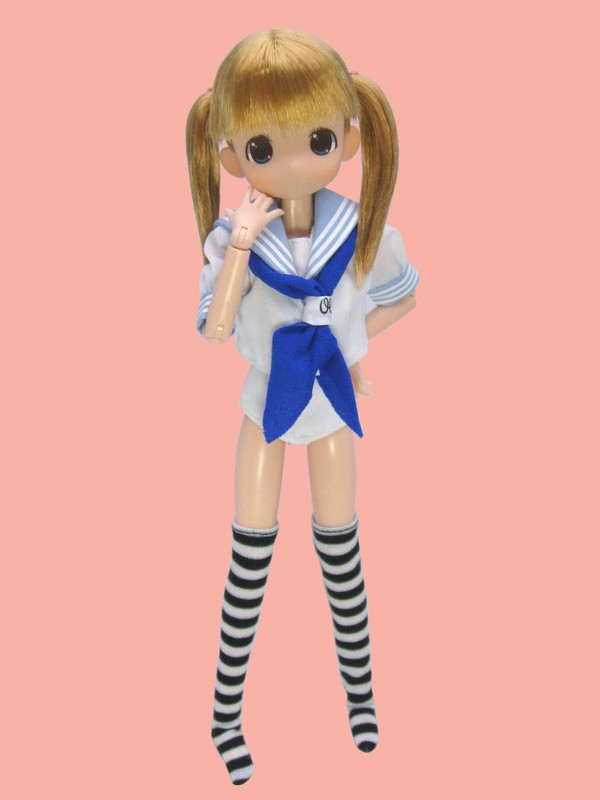 Moko-chan [120863] (Swimsuit Sailor 2, White), Mama Chapp Toy, Obitsu Plastic Manufacturing, Action/Dolls, 1/6