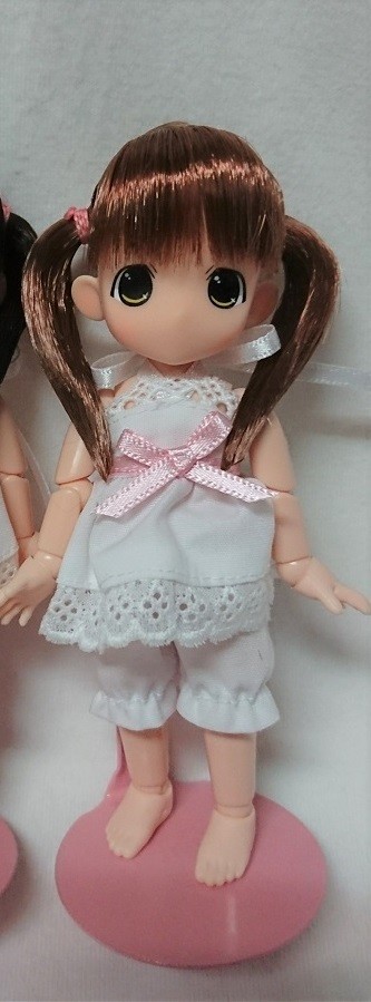 Chokochoko Moko-chan, Moko-chan, White BOX [120864] (Brown Hair, Twin Tails), Mama Chapp Toy, Obitsu Plastic Manufacturing, Action/Dolls, 1/6
