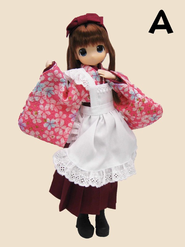 Moko-chan [120876] (Kimono Maid, Peach Cherry Blossom), Mama Chapp Toy, Obitsu Plastic Manufacturing, Action/Dolls, 1/6