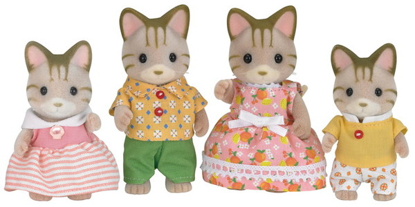 Sandy Cat Family, Sylvanian Families, Epoch, Action/Dolls