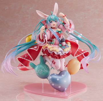 Miku Hatsune (Hatsune Miku Birthday 2021 Pretty Rabbit), Miku, Vocaloid, WING, Pre-Painted, 1/7