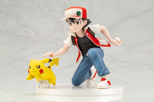 Pikachu, Red, Pocket Monsters, Kotobukiya, Pre-Painted, 1/8, 4521329247250