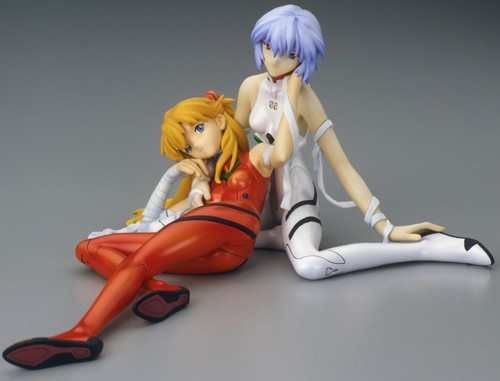 Ayanami Rei, Souryuu Asuka Langley (Plugsuit), Shin Seiki Evangelion, Kotobukiya, Garage Kit, 1/8