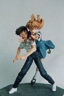Ikari Shinji, Souryuu Asuka Langley (Kokoro Kasanete), Shin Seiki Evangelion, Musashiya, Garage Kit, 1/8