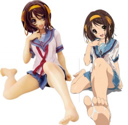 Suzumiya Haruhi (Sukesuke Haruhi), Suzumiya Haruhi No Yuuutsu, Movic, NyanTYPE, Pre-Painted, 1/7