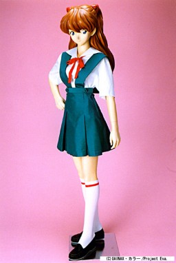 Souryuu Asuka Langley (School Uniform), Shin Seiki Evangelion, Paper Moon, Pre-Painted, 1/1