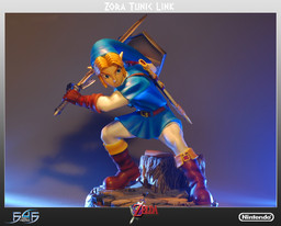 Link (Zora Tunic), Zelda No Densetsu Toki No Ocarina, First 4 Figures, Pre-Painted