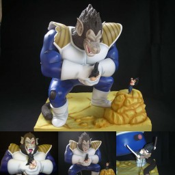 Oozaru Vegeta, Son Gohan, Son Goku, Yajirobe (Diorama), Dragon Ball Kai, Banpresto, Pre-Painted