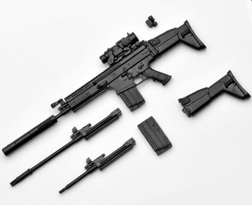 SCAR-H (Black recei.ver), Tomytec, Accessories, 1/12