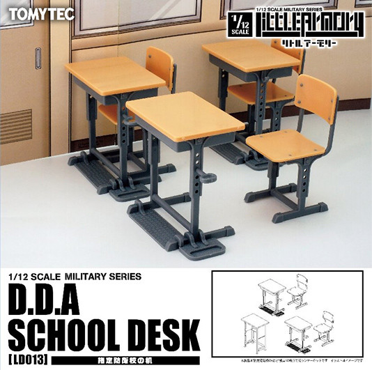 D.D.A School Desk, Tomytec, Accessories, 1/12, 4543736282310