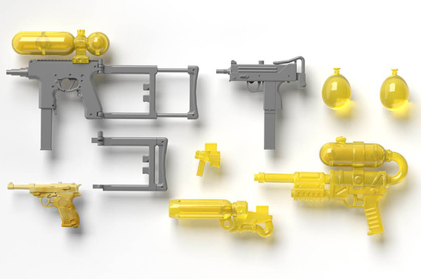 Water Gun C2 (Gray × Clear Yellow), Tomytec, Accessories, 1/12, 4543736291060