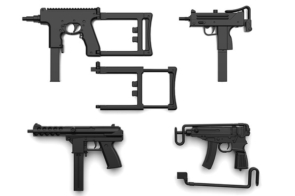 Compact SMG Set, Tomytec, Accessories, 1/12, 4543736307488