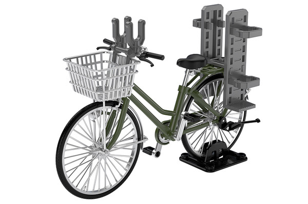 School Bike (For Designated Defense School) (Olive Drab), Tomytec, Accessories, 1/12, 4543736312178