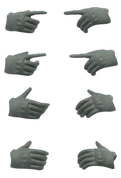 Figma Tactical Gloves (Mas Grey), Tomytec, Accessories, 4543736313878