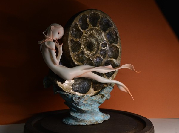 Outekkouka Shita Ammonite (Pyritized Ammonite), Original, Shokubutsu Shoujoen, Garage Kit