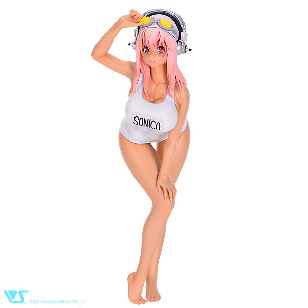 Sonico (in Poolside, Hiyake), SoniComi (Super Sonico), Volks, Garage Kit, 1/8