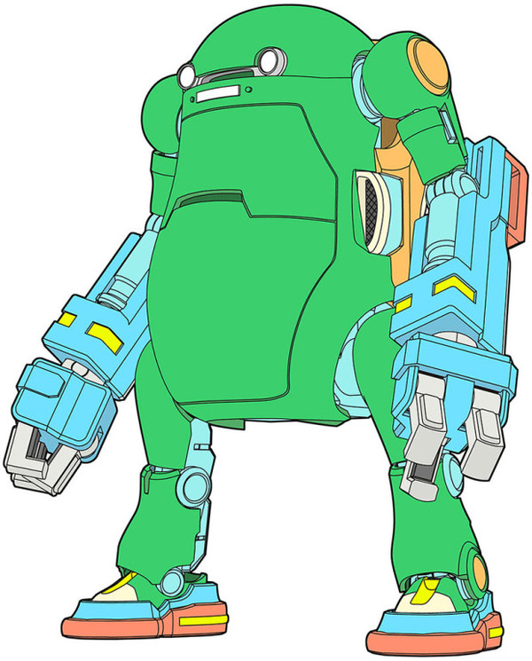 Mechatro WeGo (Power Arm・Green), Hasegawa, Model Kit, 1/35, 4967834647527