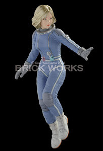 Mercenary Force Female Space Pilot (B) (Floating Low Gravity Aerobic Environment), Maschinen Krieger, Brick Works, Garage Kit, 1/20, 4571317760193