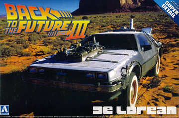 DeLorean, Back To The Future III, Aoshima, Model Kit, 1/24