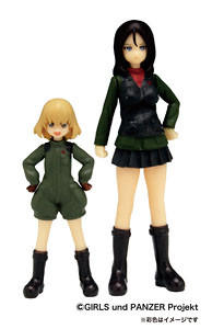 PRAVDA High School Figure Set (Setsugen No Tatakai Desu), Girls Und Panzer, Platz, Garage Kit, 1/35, 4545782032475