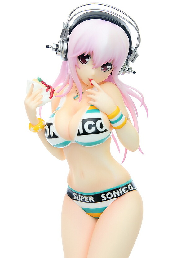 Sonico (Striped Bikini), SoniComi (Super Sonico), Iousen, Garage Kit, 1/7