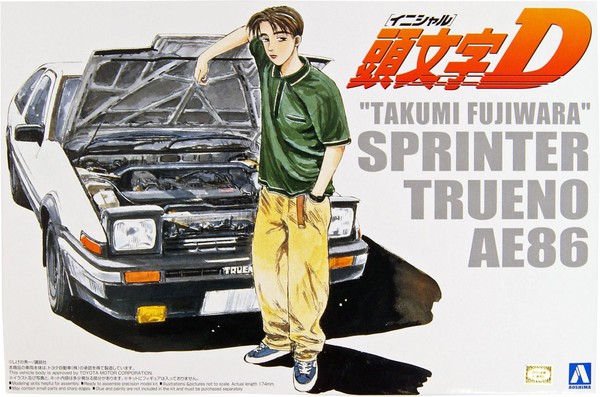 "Takumi Fujiwara" Sprinter Trueno AE86, Initial D, Aoshima, Model Kit