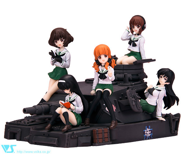 Akiyama Yukari, Isuzu Hana, Nishizumi Miho, Reizei Mako, Takebe Saori (Uniform), Girls Und Panzer, Volks, Garage Kit, 1/35