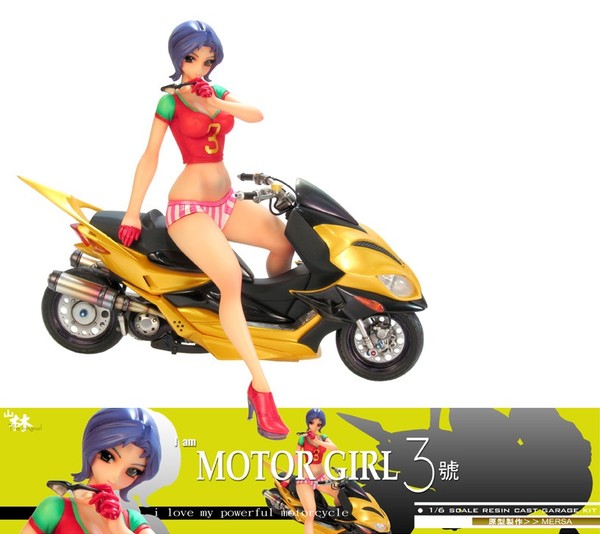 Motor Girl 3, Original, Mersa, Garage Kit, 1/6