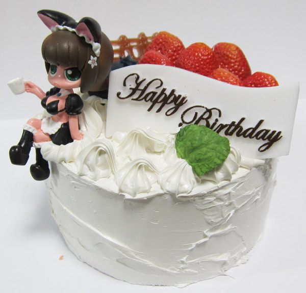 Maid Birthday Cake, Original, Maruchishinku, Garage Kit