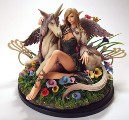 Elf, Unicorn, Lineage II, DAVYACE, Garage Kit, 1/6