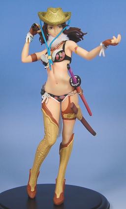 Aya (Black), The OneeChanbara, Toy's Works, Pre-Painted, 1/8