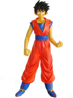 Monkey D. Luffy (Goku Style), Dragon Ball Z, One Piece, Banpresto, Pre-Painted