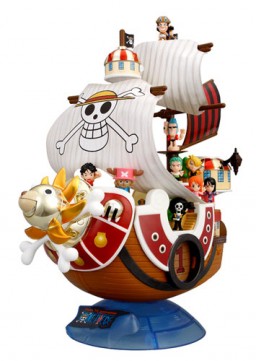 Brook, Franky, Monkey D. Luffy, Nami, Nico Robin, Roronoa Zoro, Sanji, Thousand Sunny, Tony Tony Chopper, Usopp (Sugge～! Yume no Kaizokusen, DX Deluxe), One Piece, Bandai, Pre-Painted, 4543112543417