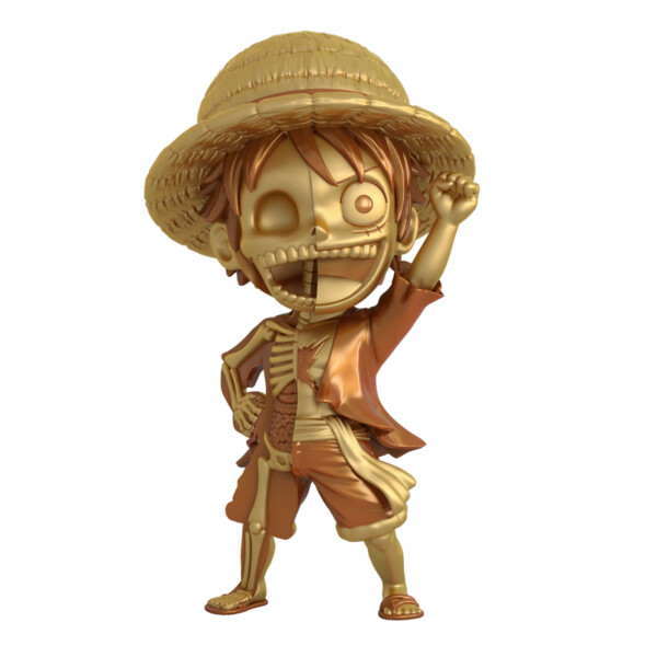 Monkey D. Luffy (Treasure Gold Edition), One Piece, Mighty Jaxx, Pre-Painted