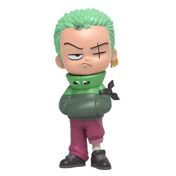 Roronoa Zoro, One Piece, Mighty Jaxx, Pre-Painted