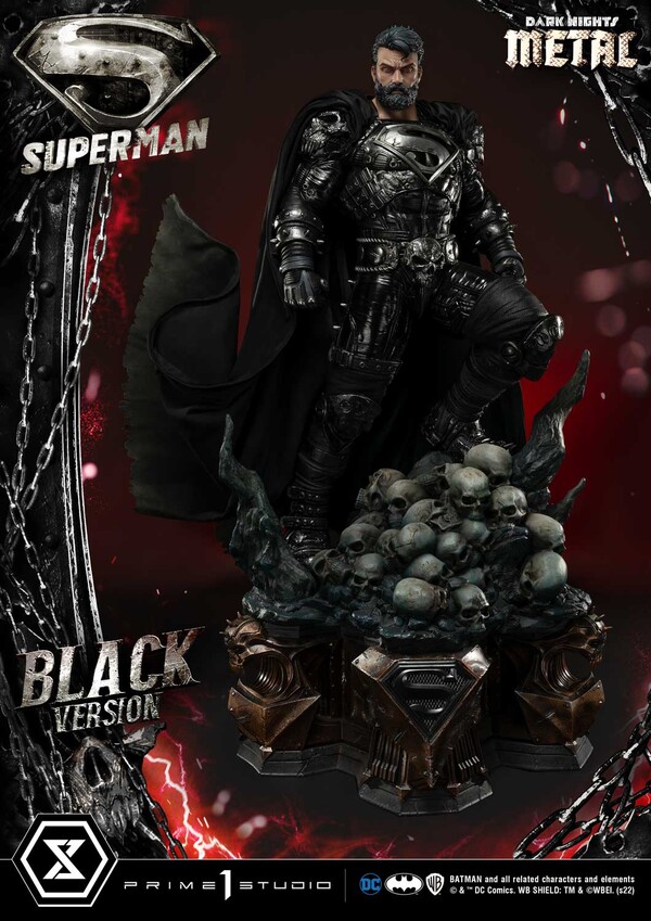 Superman (Black), Dark Nights: Metal, Prime 1 Studio, Pre-Painted, 1/3, 4580708043500