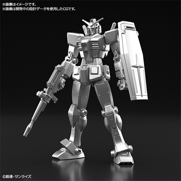 RX-78-2 Gundam (Silver), Kidou Senshi Gundam, Bandai Spirits, Model Kit, 1/144