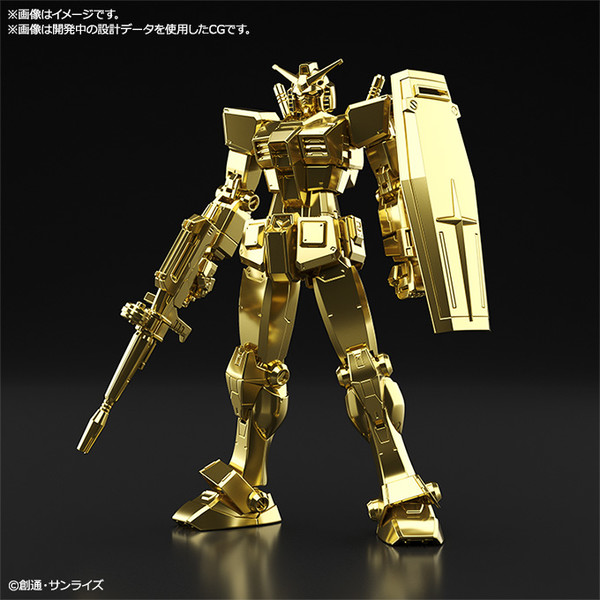 RX-78-2 Gundam (Gold), Kidou Senshi Gundam, Bandai Spirits, Model Kit, 1/144