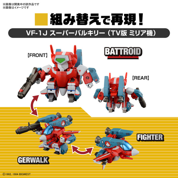 VF-1J Super Valkyrie (Milia Fallyna Jenius Machine) (+ Super Pack), Choujikuu Yousai Macross, Bandai Spirits, Model Kit