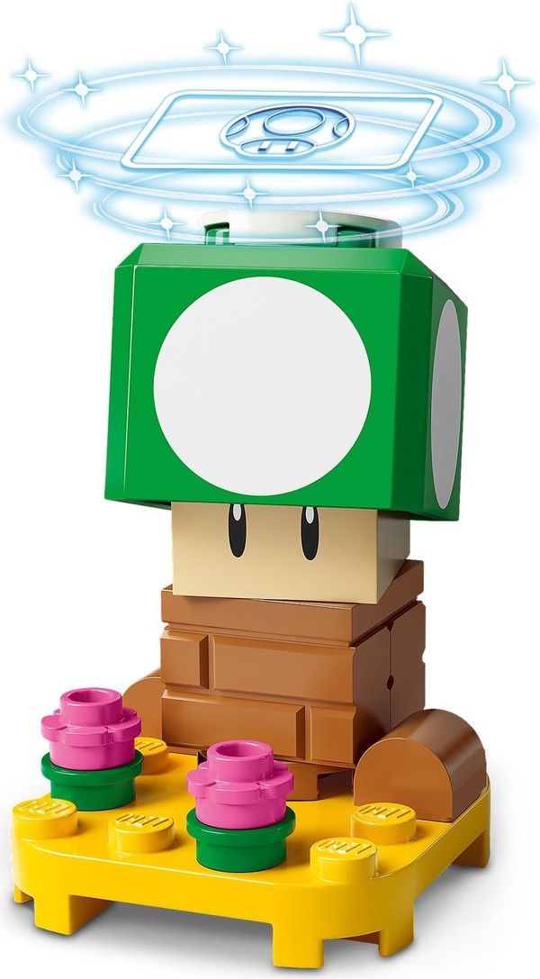 1-Up Mushroom, Super Mario Brothers, The Lego Group, Model Kit
