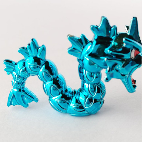 Gyarados (Metallic Blue), Pocket Monsters, Bandai, Model Kit